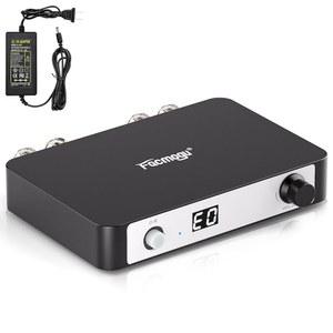 Facmogu M9 스테레오 오디오 앰프, 300W 가정용 2채널 무선 블루투스 5.0 파워 앰프 w /24V 어댑터, TPA3255 300W x 2 클래스 D 스테레오 디지털 앰프, 유선 스피커용 DSP, 홈 오디오 시스템