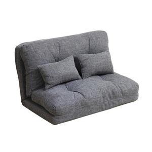 소파베드 그레이 린넨 좌식소파 각도조절 120cm 2인용 스펀지 좌식 푹신한