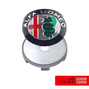 알파 로미오 줄리에타용 자동차 휠 센터 허브 스티커 60mm 캡 장식 액세서리 세트 당 4 개