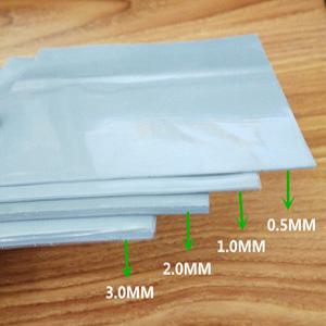 고전도성 실리카 겔 시트 CPU 메모리 방열 실리콘 패드 그리스 100x100x0.5mm 1mm 1.5mm 2mm 3mm 6W
