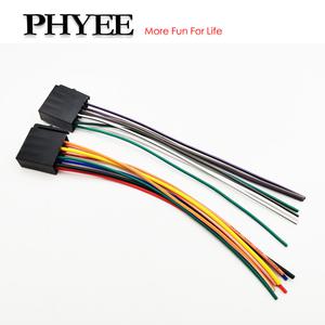 ISO 커넥터 케이블 12V 전원 4 채널 확성기 배선 10487 차량 오디오 헤드 유닛하네스 어댑터
