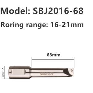 1pc SBJ2016-68L 보링 바, NBH2084 헤드와 함께 사용, 구멍 범위: 16-21mm.