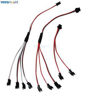 WS2812 LED 스트립 용 2 핀 3 4 JST 스플리터 커넥터 SM 남성 5 개입