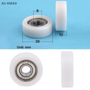 호환 HMA9-1PC 사출 나일론 코팅 베어링 휠 608 롤러 트랙 레일 도르래 문짝 창문 8x30x10mm