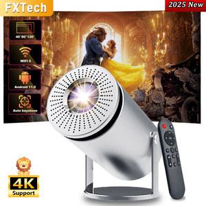가정용 빔프로젝터 미니 휴대용 새로운 FXTech HY400 Android11 스마트 시어터 프로젝터 4K 1080P 비디오 안드로이드 WIFI6 BT5 시네마