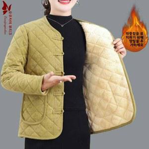보온 코튼 재킷 여성용 겨울 신상 기모 코듀로이 짧은 외투