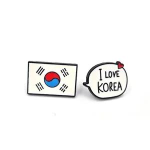 태극기 뱃지 군인 군용 배지-WFH7YXS