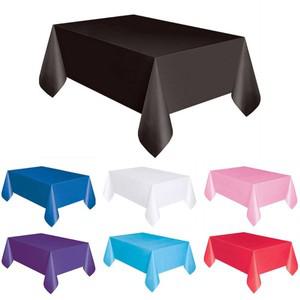 식탁보 5pc 일회용 식탁보 대형 화이트 블랙 테이블 커버 플라스틱 생일 웨딩 테이블 천으로 파티 식탁 장