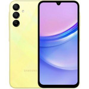 삼성 갤럭시 A15 SM155M/DSN 128GB 6GB RAM 듀얼 SIM 출고 시 잠금 해제 GSM 국제 버전월 충전기 번들 옐로