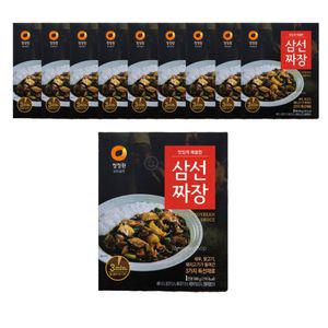 청정원 맛있게 매콤한맛 삼선짜장 짜장소스 180g 10개