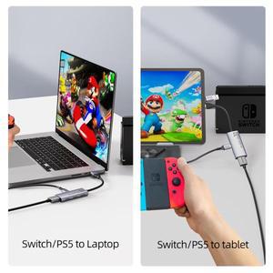 [누리사진관]CABLETIME USB 3.0 비디오 캡처 카드 PD 100W HDMI 5Gbps 4K 1080p 풀 HD PS5 Srteaming 스위