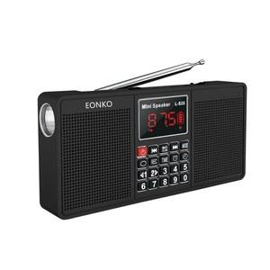 시계 USB 스피커 유형 AUX 핸즈프리 528 블루투스 FM 라디오 EONKO AM 다기능 스테레오 손전등 알람 C가 TF