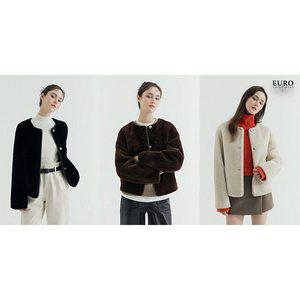 [신세계라이브쇼핑](모바일)유로컬렉션 트리오페 리얼 무스탕 자켓