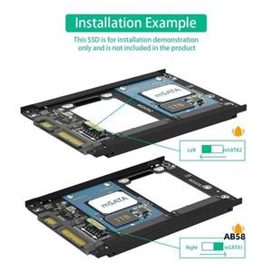 프레임 브래킷 듀얼 Msata SSD - 2.5인치 SATA III 7Mm 드라이브로 유지 간편한 설치 사용 용이
