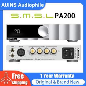 SMSL PA200 갈륨 질화물 파워 앰프 XLR 모노 입력 모드 스테레오 순수 오디오 등급 패스스루 고출력