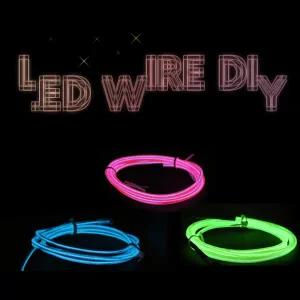 네온사인 네온 케이블 EL와이어 3V 무드등 무드램프 LED 케이블 조명 1M