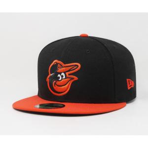 뉴에라 [슈즈네][정품] MLB 어센틱 볼티모어 오리올스 로드(어웨이) 야구모자 사이즈캡 메이저리그 선수모자 5950-오리올스-17RD