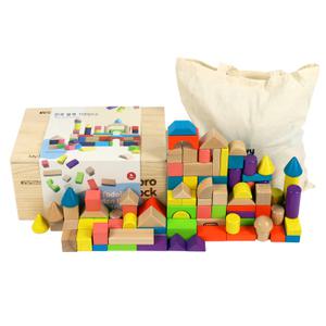 원목블록 100pcs 목재케이스