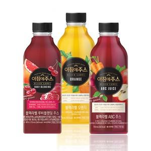 아침에주스 블랙라벨 오렌지/ABC주스/루비블렌딩 750ml 6개