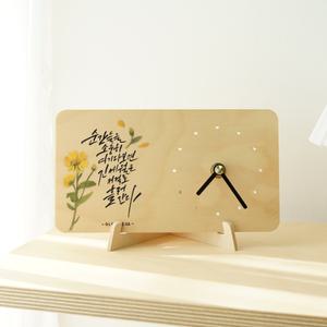 자작나무 무소음 탁상시계 만들기 DIY 반제품 만들기재료