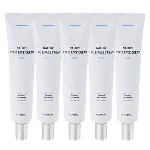 [쉬림](5개)푸드어홀릭 네이처 스네일 아이 앤 페이스 아이크림 40ml