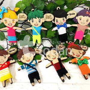 [오피스스쿨] 토단(TD) DIY 걱정인형 NONO 해피인형 만들기 (1인세트) 끈공예 팬시우드 키트