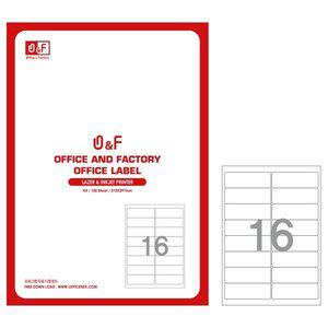 [오피스넥스]우편발송용라벨 V3240 16칸 100매 Office n Factory