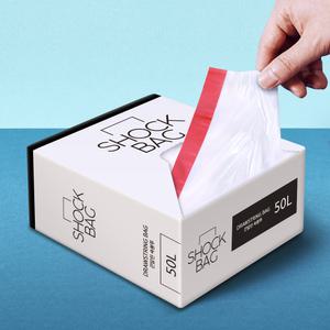 새니피아 끈달린 쇽봉투 50L 3입 세트 쓰레기 재활용 분리수거 비닐봉투 대형 투명 비닐봉지
