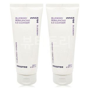 이니스프리 블루베리 리밸런싱 5.5 클렌저 200ml + 200ml