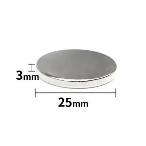 초강력 네오디움 ND 25mmx3mm 원형자석