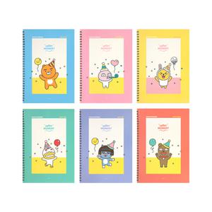 officeseller 공책 노트 스프링노트 카카오프렌즈 해피모먼트 [유선10권]
