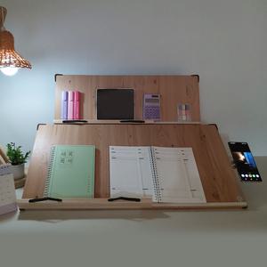 위즈독서대 에이블70 슬라이드 70A2 레일 2단독서대 각도조절형 북스탠드 책거치대