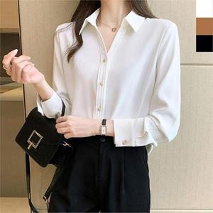[오노마] ONM 여성블라우스 브이넥블라우스 1P 세미정장 셔츠 (S8435015)