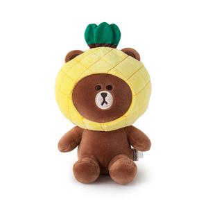 라인프렌즈 브라운 싯팅 파인애플 인형
