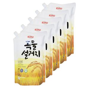 애경 트리오 주방세제 곡물설거지 우리현미 1.2L 5개 설거지