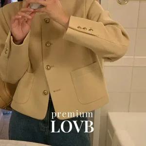 핫핑 [LOVB]L-1407 노카라 라운드 크롭 울자켓