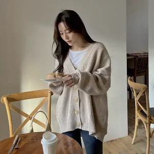 핫핑 언제나소장 루즈핏 울니트가디건