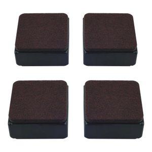 소음 미끄럼 방지 가구 식탁 의자 다리 받침 보호 커버 캡 패드 발통 4 개/몫 60x32mm 침대 라이저 높이기