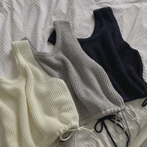핫핑 베크 와플 스트링 하찌 니트조끼