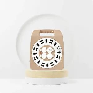 러그박스 전기릴선 20M 1.5SQ캡형 USB 2포트 크림브라운