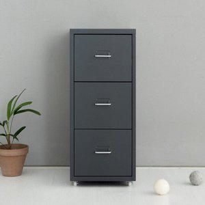 [인터데코]철제서랍장 3단서랍장 케비닛 MK20886