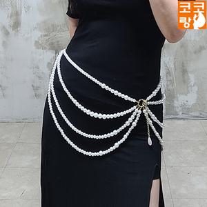 롤버 진주 체인 벨트 골반 블링 라인댄스 밸리 벨리 바디프로필 폴댄스 공연 무대 연습