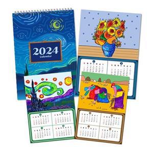 (만들기대장)2024년 명화그리기 달력( 2EA