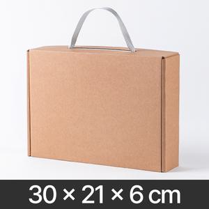 끈 손잡이 선물 상자 크라프트 30x21x6 G형 포장 박스