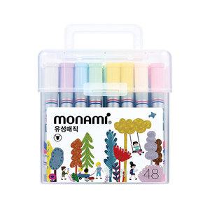 모나미 유성매직 48색 세트 둥근닙 1.5mm