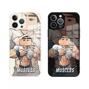 짱구는 못말려 짱구 아이폰 케이스 머슬 짱구 운동 스포츠 헬스 헬창 헬린이 문신 프로 맥스