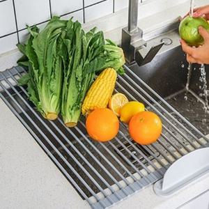 고급 싱크대 실리콘 롤 선반 실리콘 18롤 그릇정리대