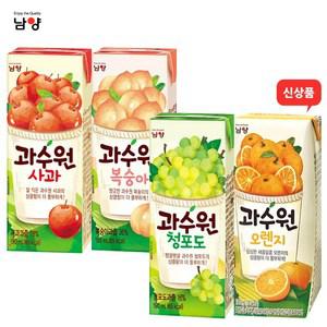 남양유업 과수원190ml 사과16팩+청포도16팩/총32팩/주스/과즙음료/무료배송