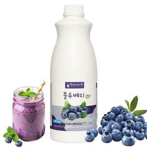 [엔칸토] 블루베리 음료베이스 카페 에이드 농축원액시럽 대용량 QTY(1.8KG) 14069