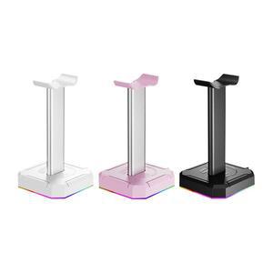 이어폰 거치대 블루투스 헤드셋 게임 용 헤드폰 스탠드 RGB 백라이트 홀더 헤드레스트